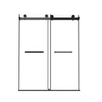 Frameless Double Sliding Shower Door 56-60" W x 74" H