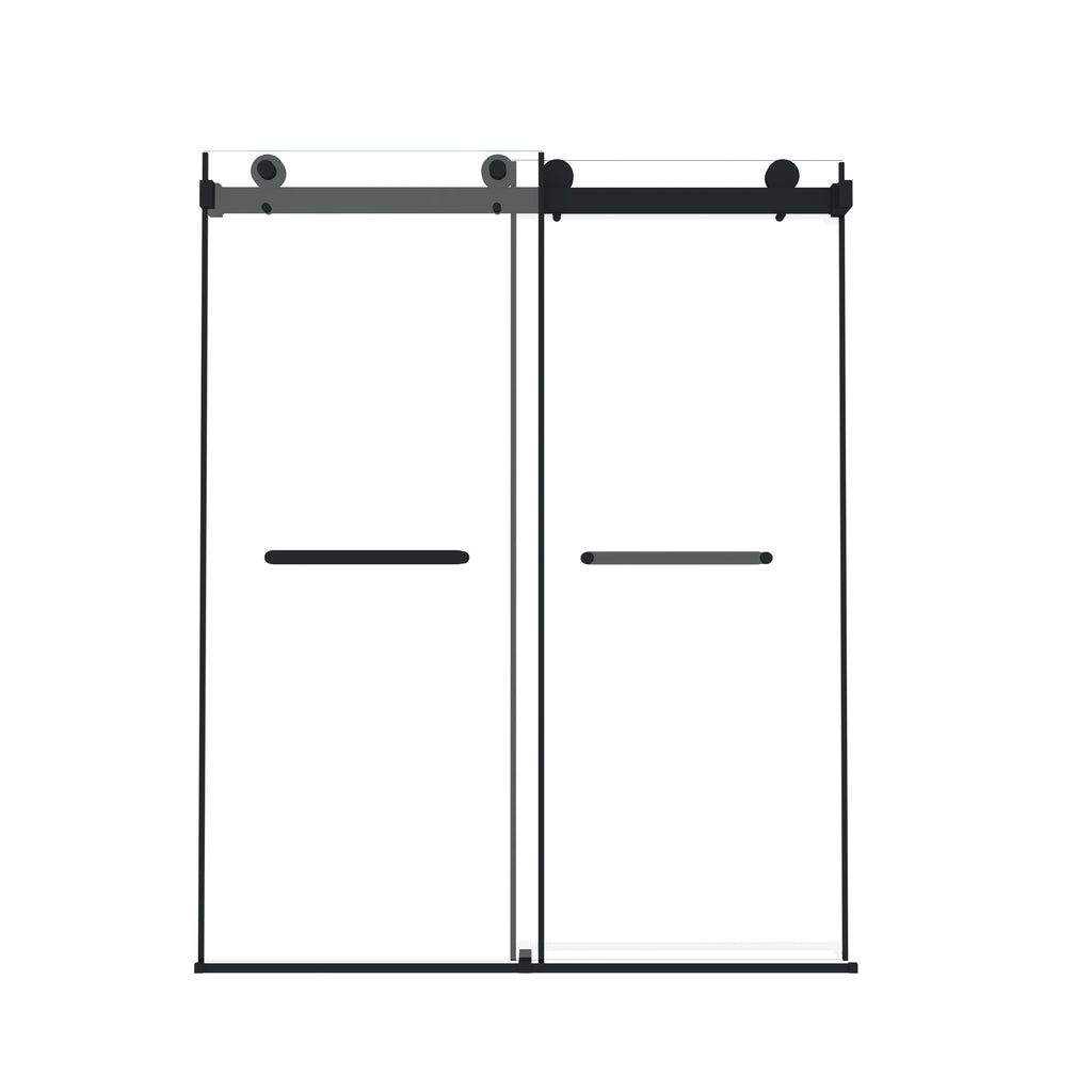 Frameless Double Sliding Shower Door 44-48" W x 74" H