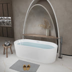 59" Linear Acrylic Freestanding Bathtub