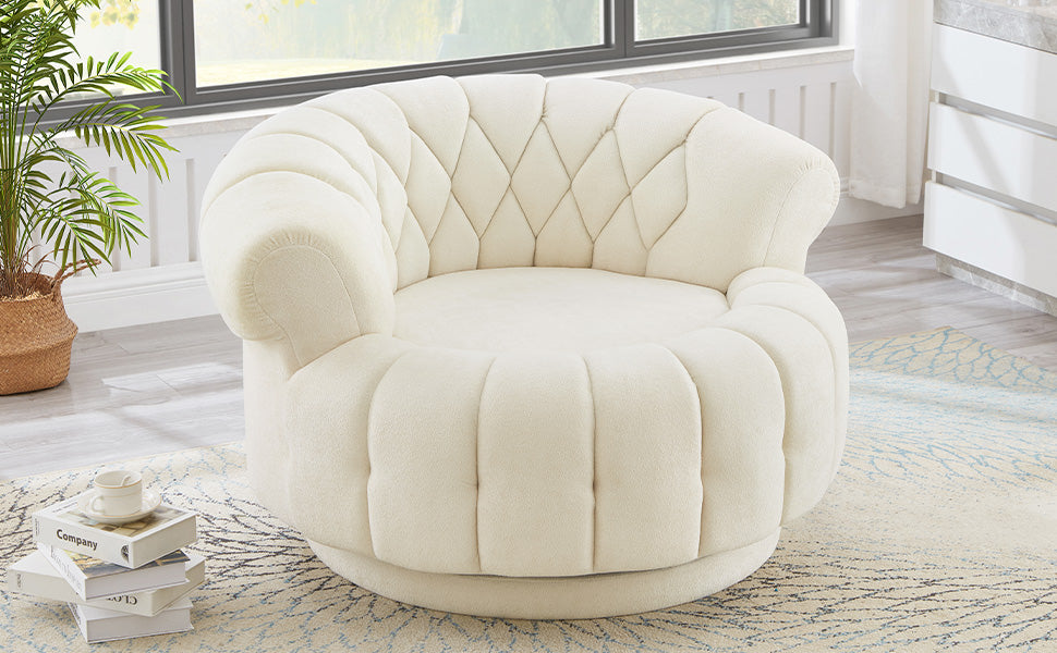 360° Swivel Chenille Accent Chair