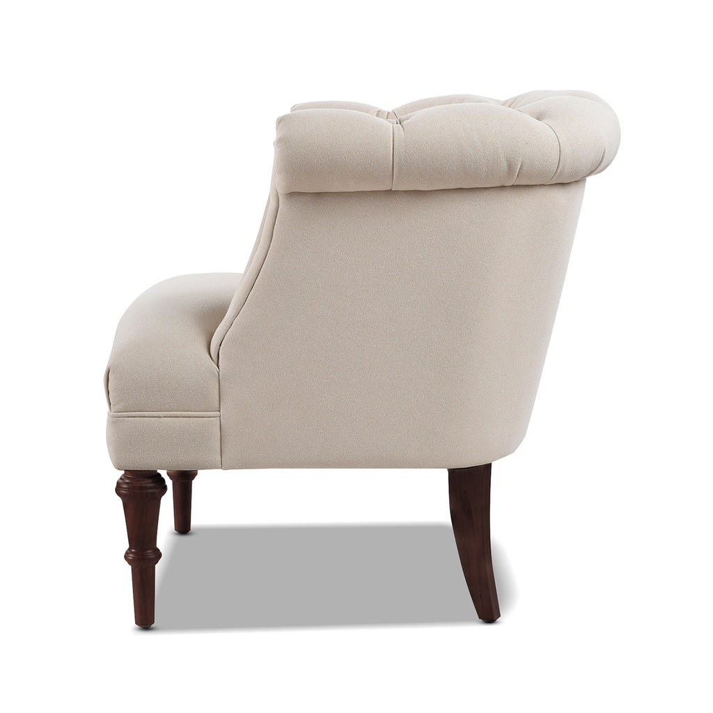 Katherine Tufted Accent Chair, Sky Neutral