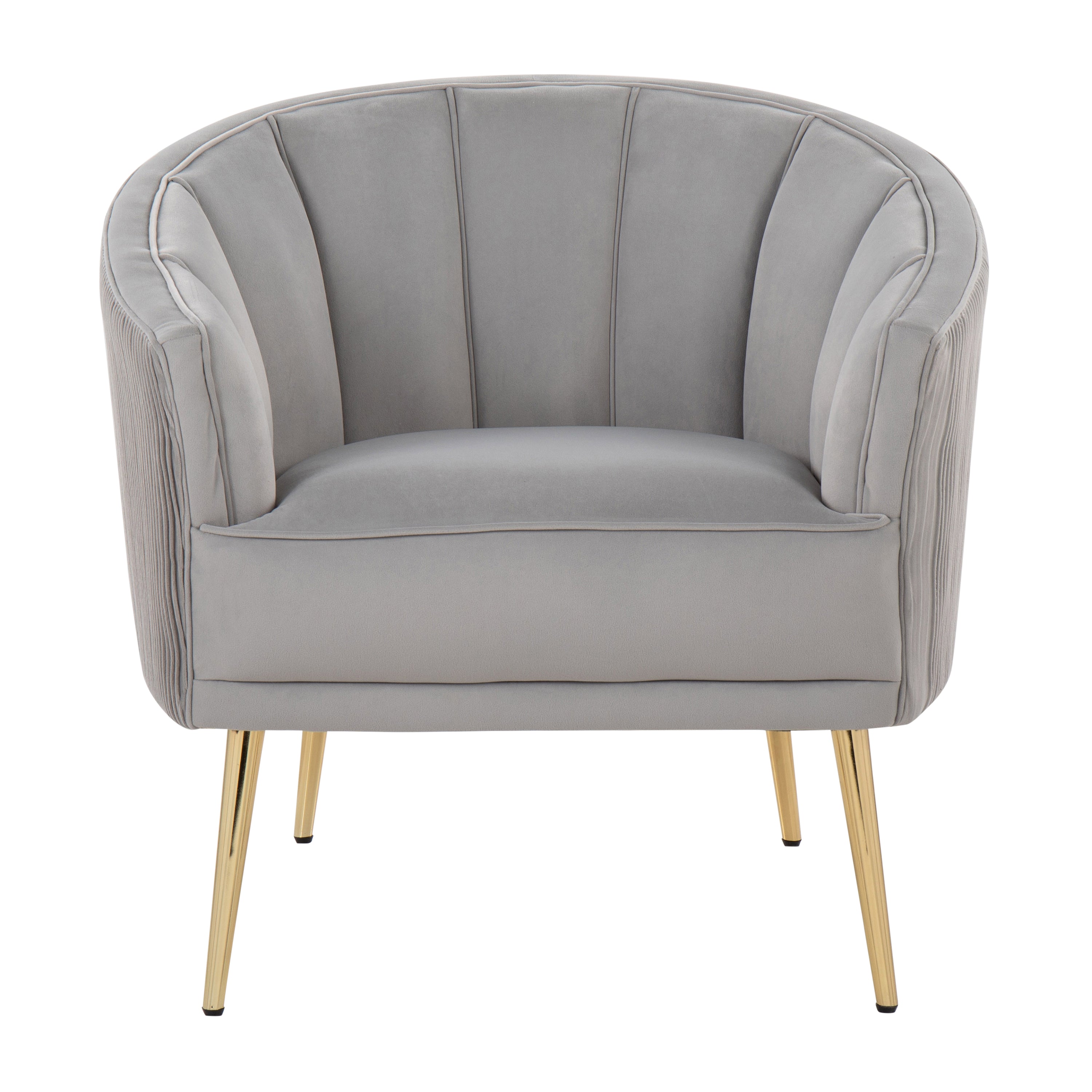 Pleated Waves Contemporary Accent Chair