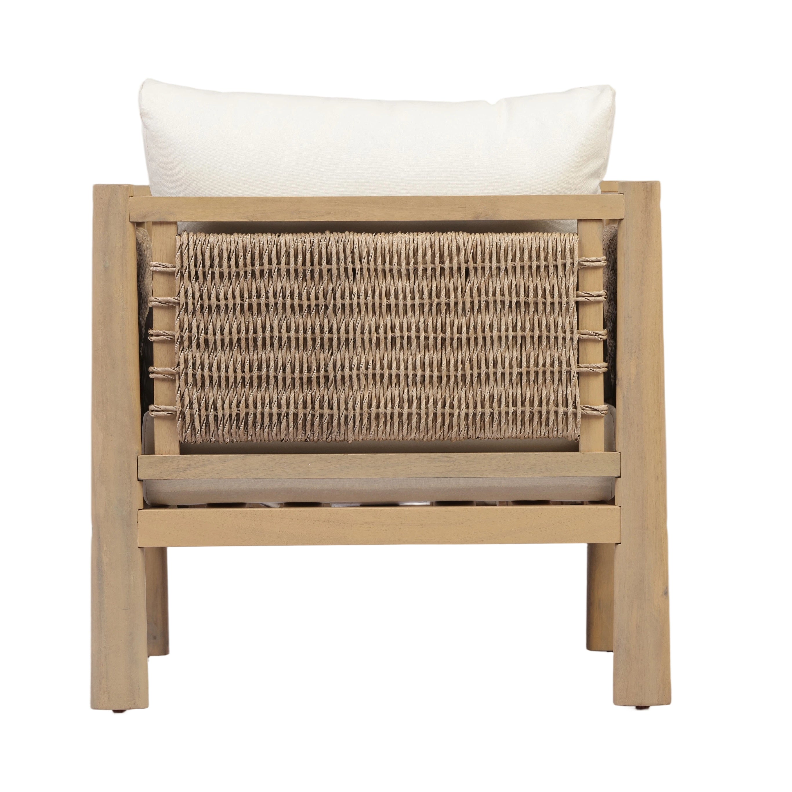 Set of 3 Outdoor Acacia Wood Patio Chairs