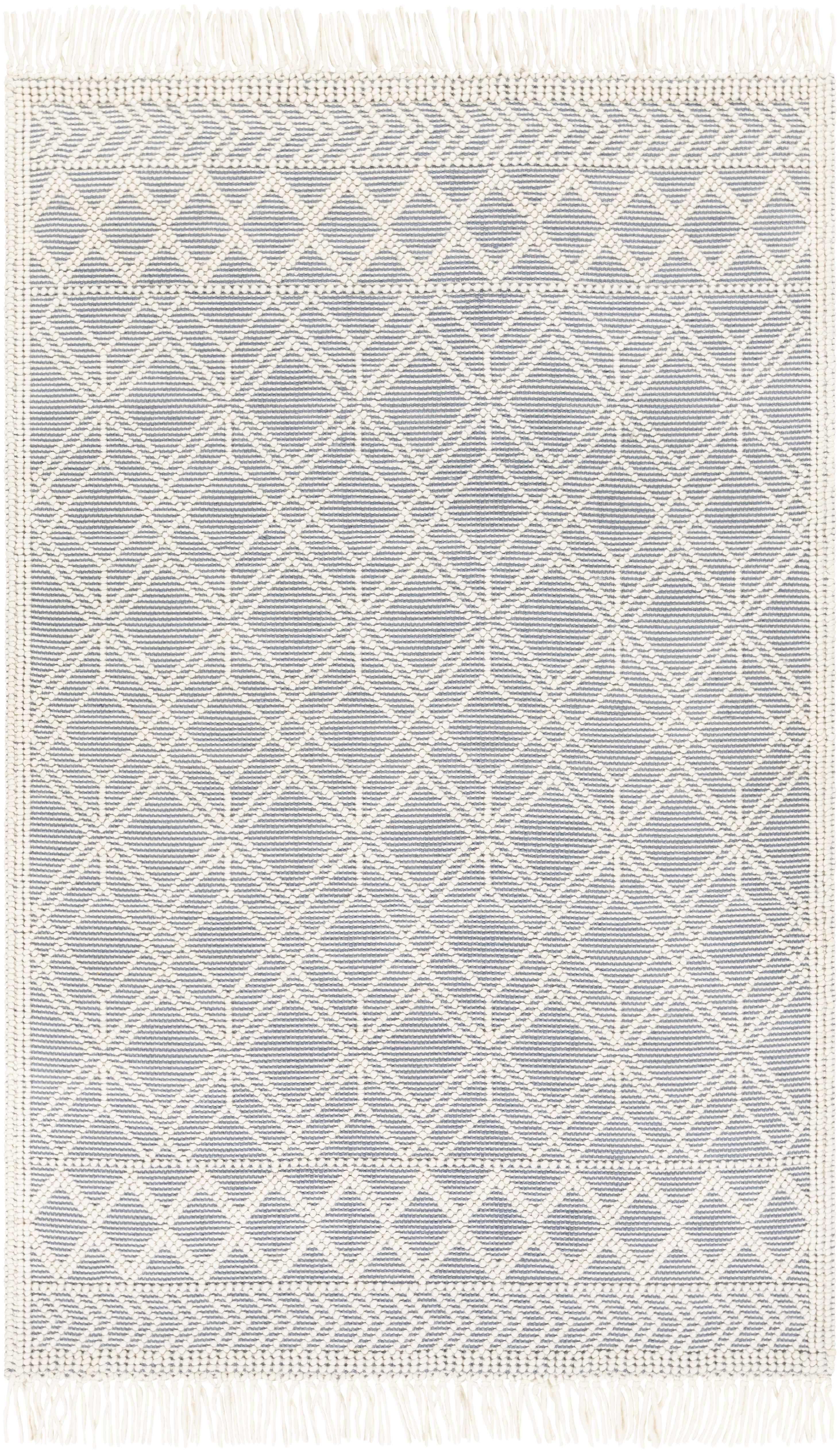 Ramsbury Denim Blue Wool Rug