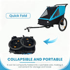 2 In 1 Kids Bike Trailer and Stroller