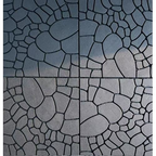 Stone Texture 12" Patio Deck Tiles - Set of 44