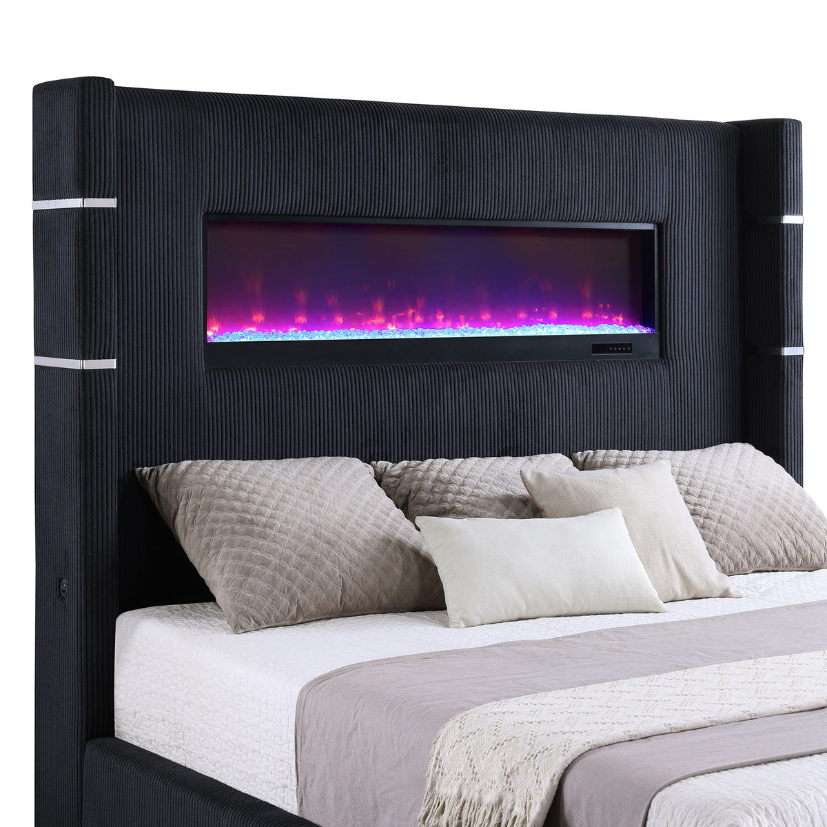 Judah Wingback Panel Bed