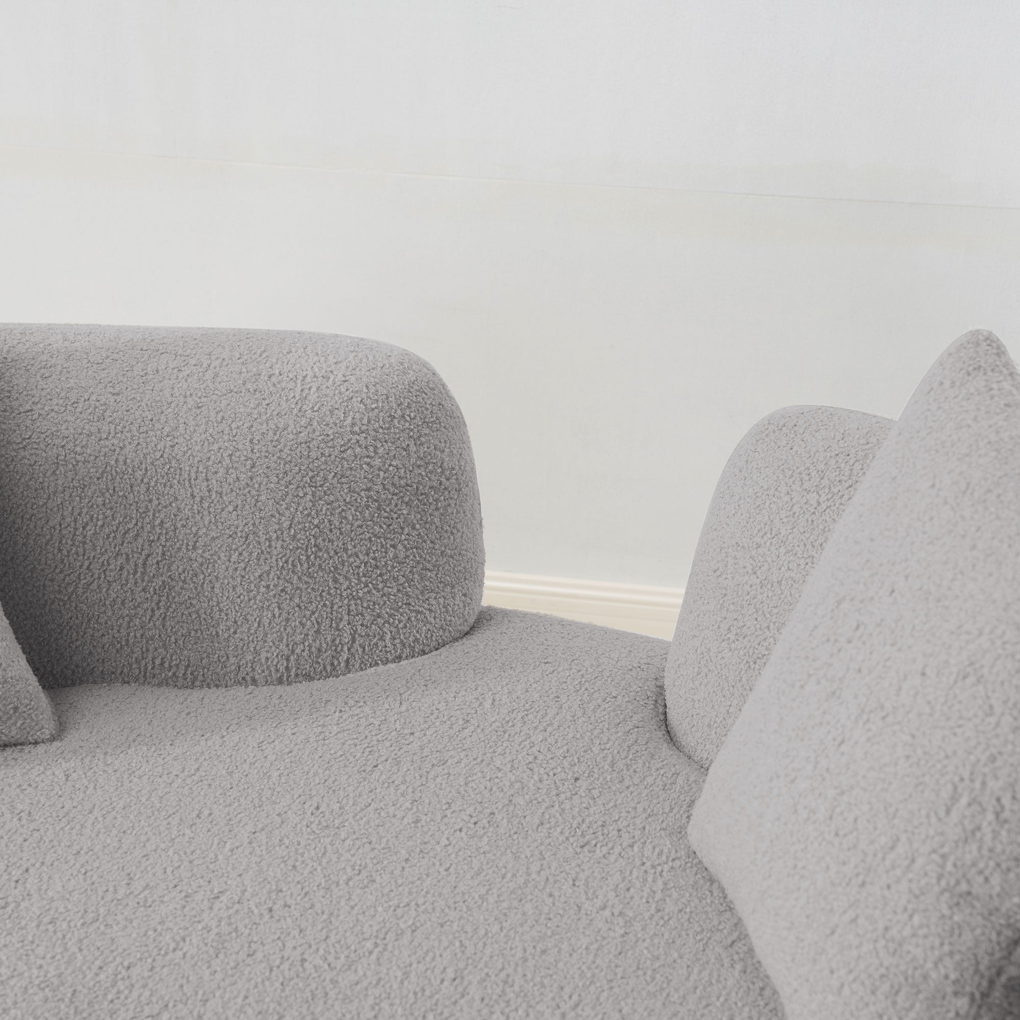66.93 Inch Curved Loveseat