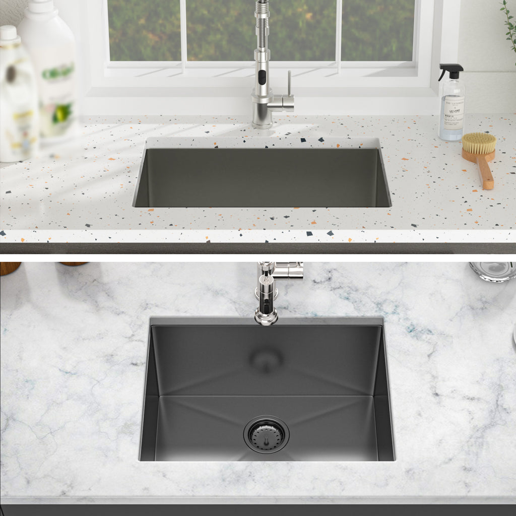Laundry Sink 24 Inch - Undermount Gunmetal