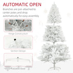 HOMCOM 7.5ft Tall Artificial Christmas Tree