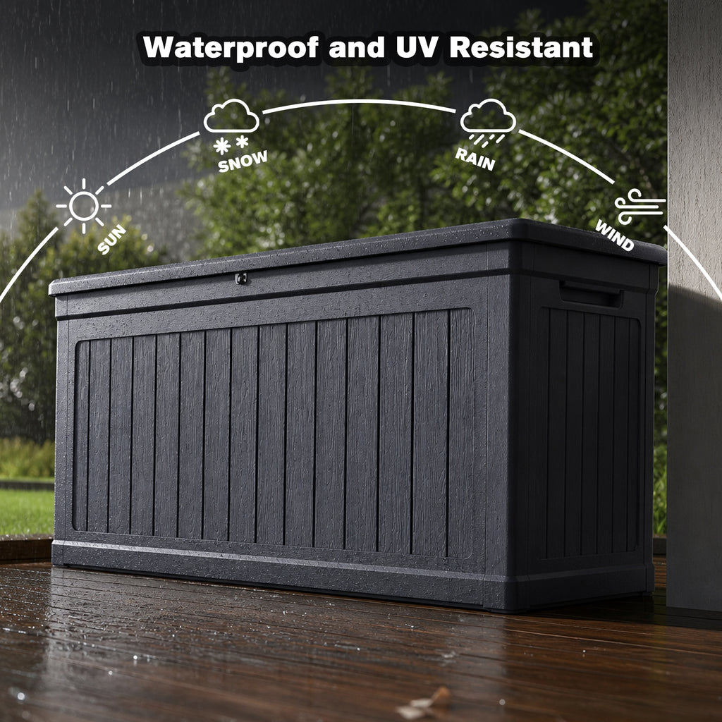 260 Gallon Large Outdoor Storage XXL Deck Box