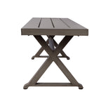 Modern Outdoor Aluminum Dining Bench