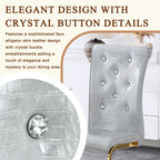 Set of 4 Retro Alligator Skin Upholstered Dining Chairs