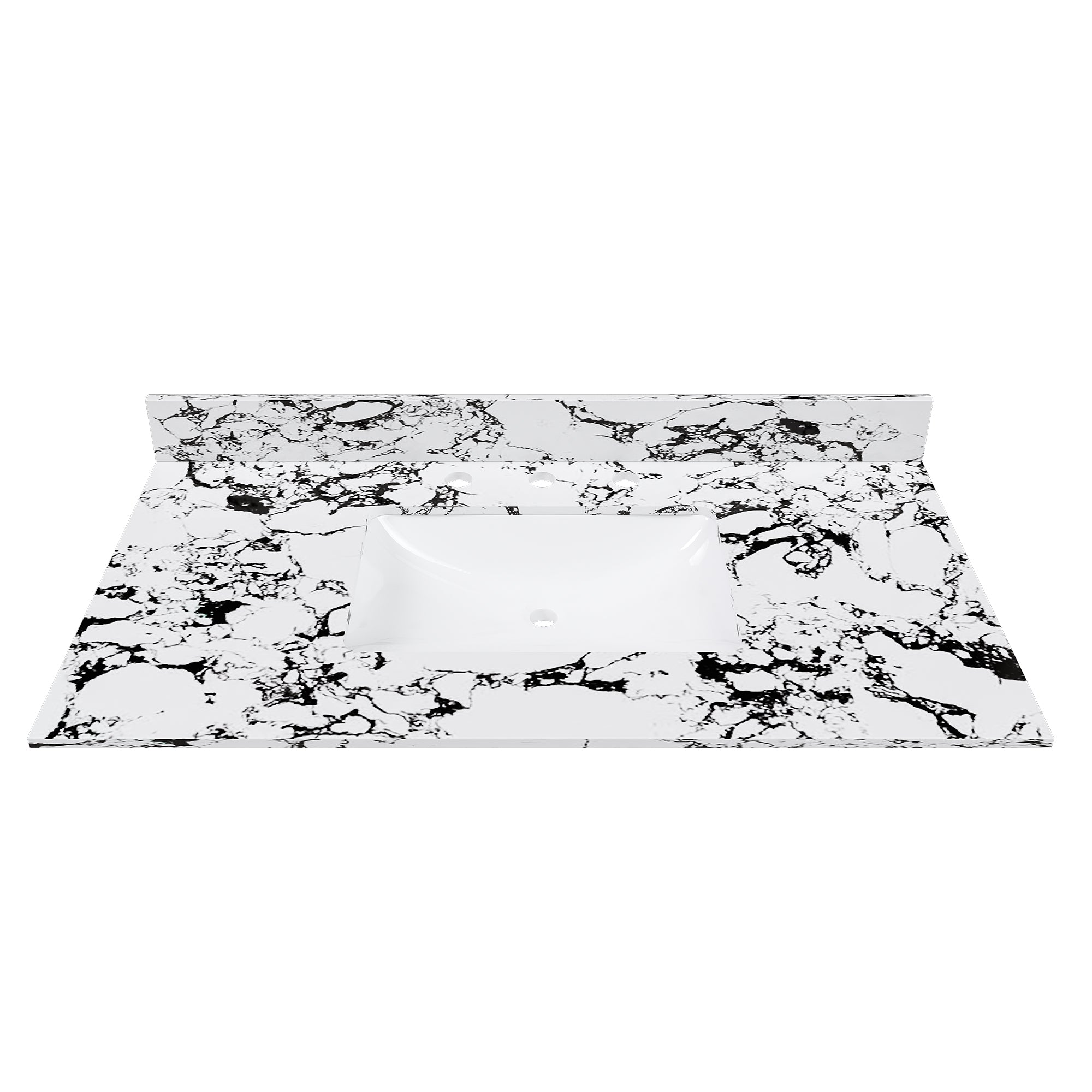 43"x22" Bathroom Vanity Top with Undermount Sink and Backsplash
