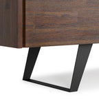 Lowry 72 Inch Wide Solid Wood TV Stand in Distressed