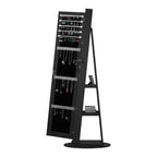 360° Swivel Jewelry Cabinet with Full Length Mirror