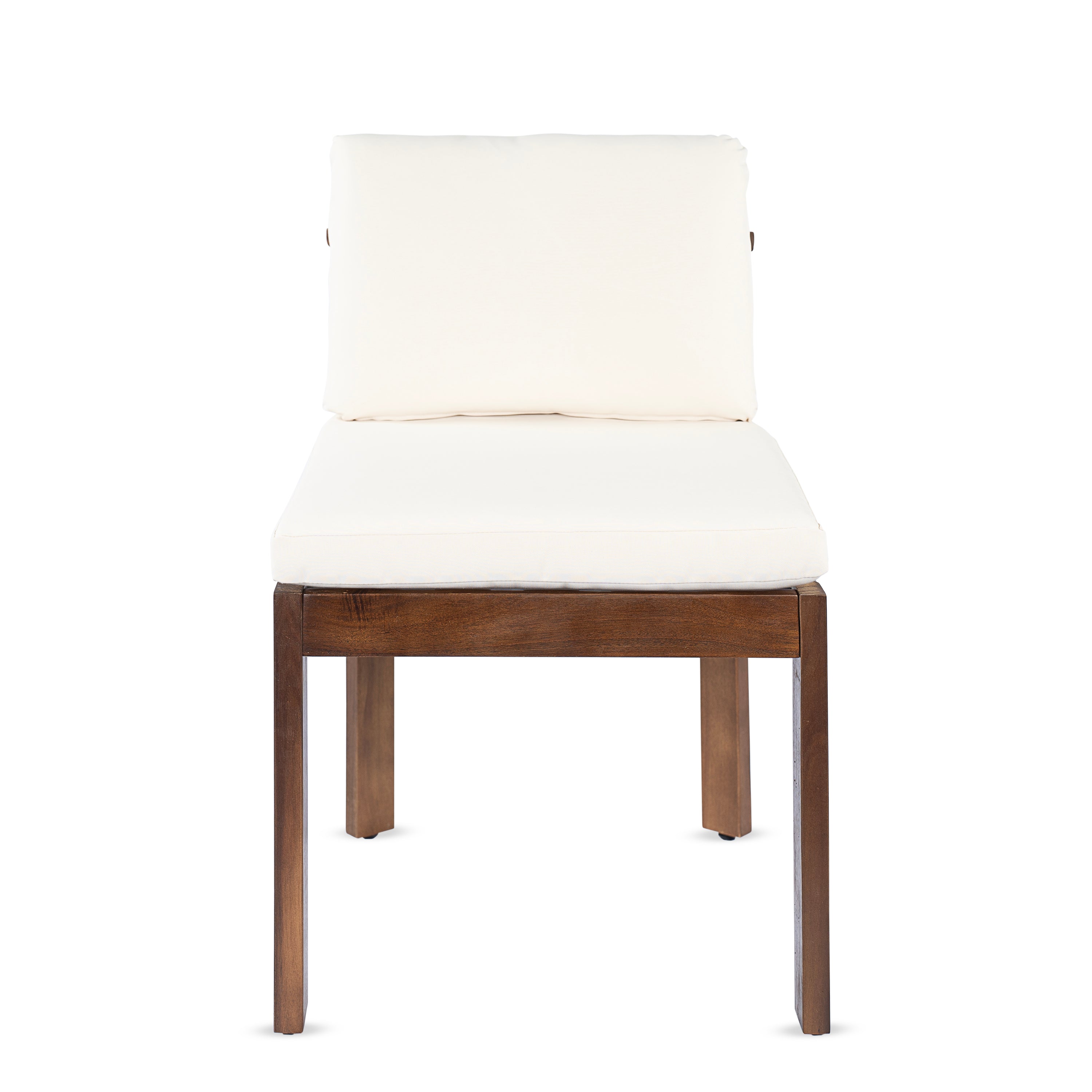 Acacia Wood Outdoor Dining Chair Set of 2