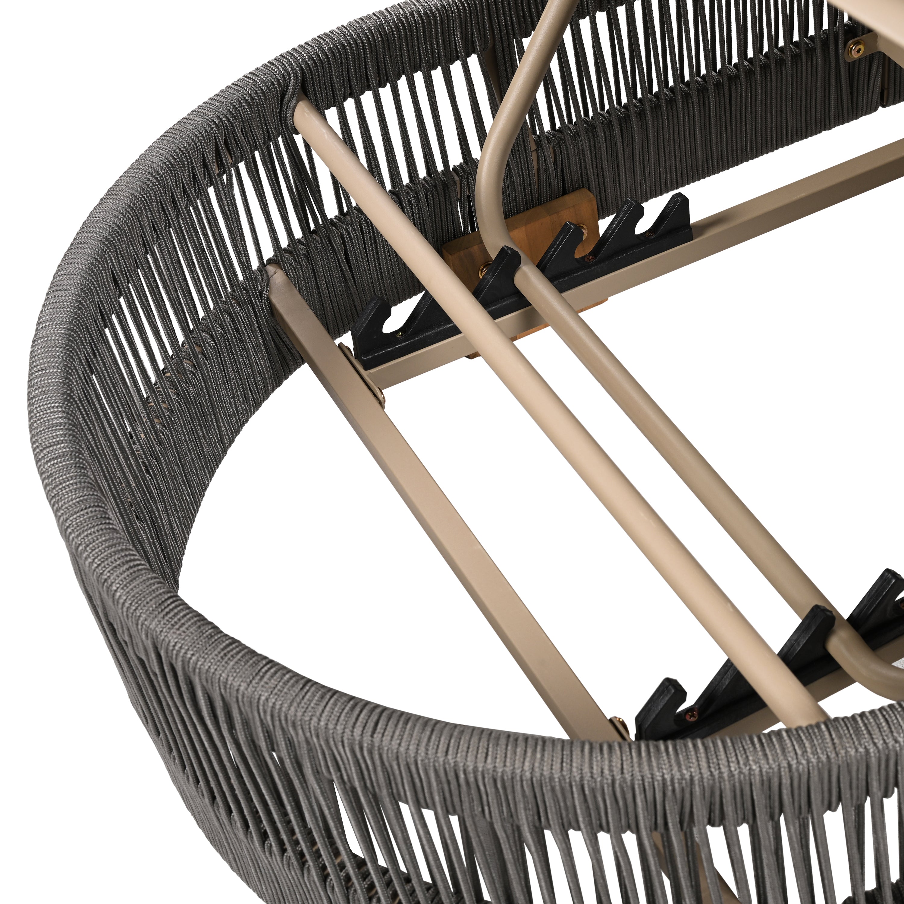 Outdoor Acacia Wood Patio Adjustable Lounge Chair