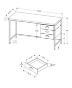 Computer Desk with Storage Drawers