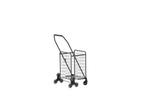 Foldable Utility Shopping Cart with 360° Rolling Wheels