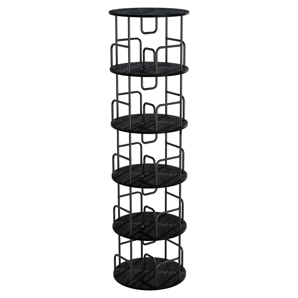 Rotating Bookshelf Tower - 5 Tier