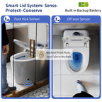 Smart Toilet Bidet Combo with Foot Sensor Open Cover/Seat