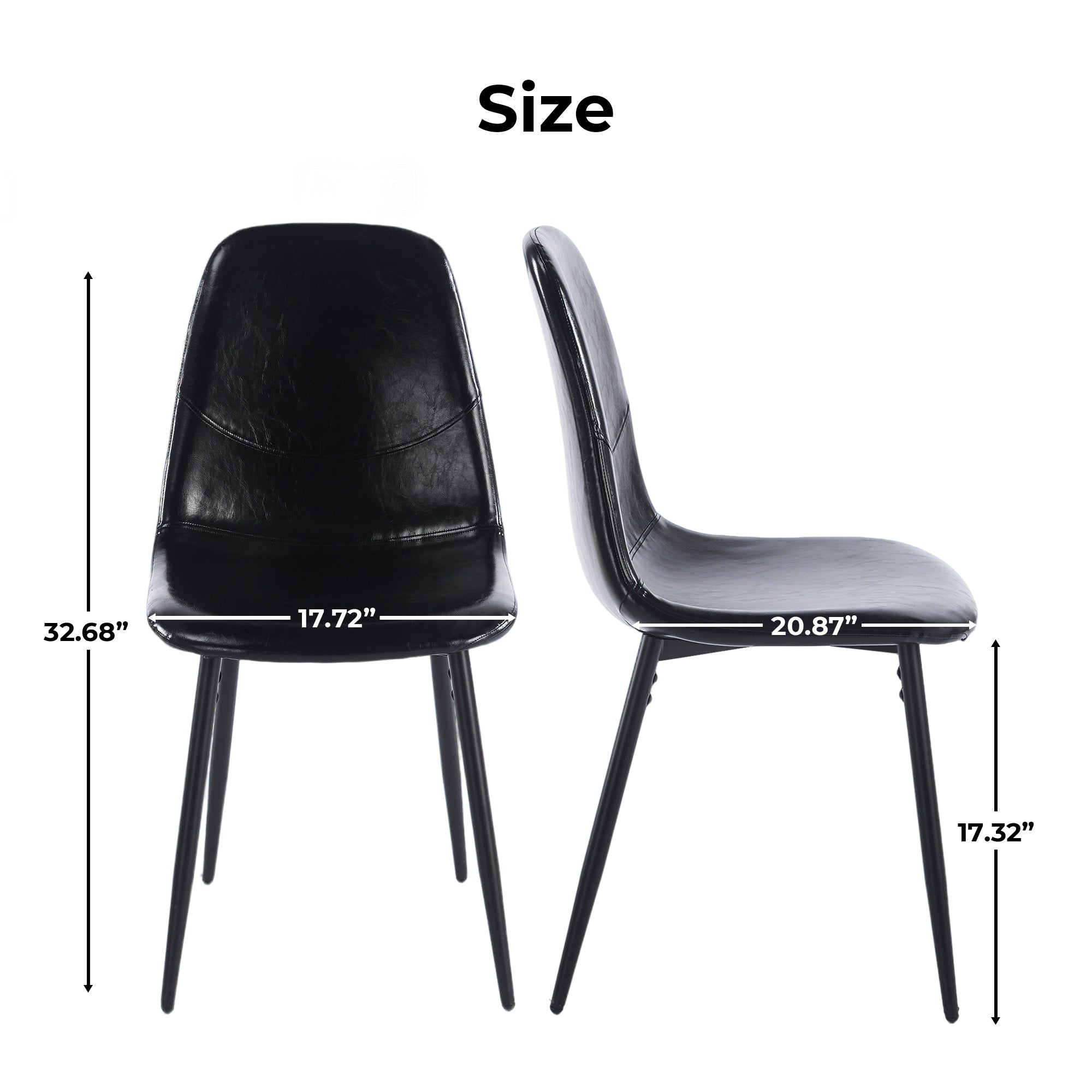 PU Dining Chair 4-Piece Set