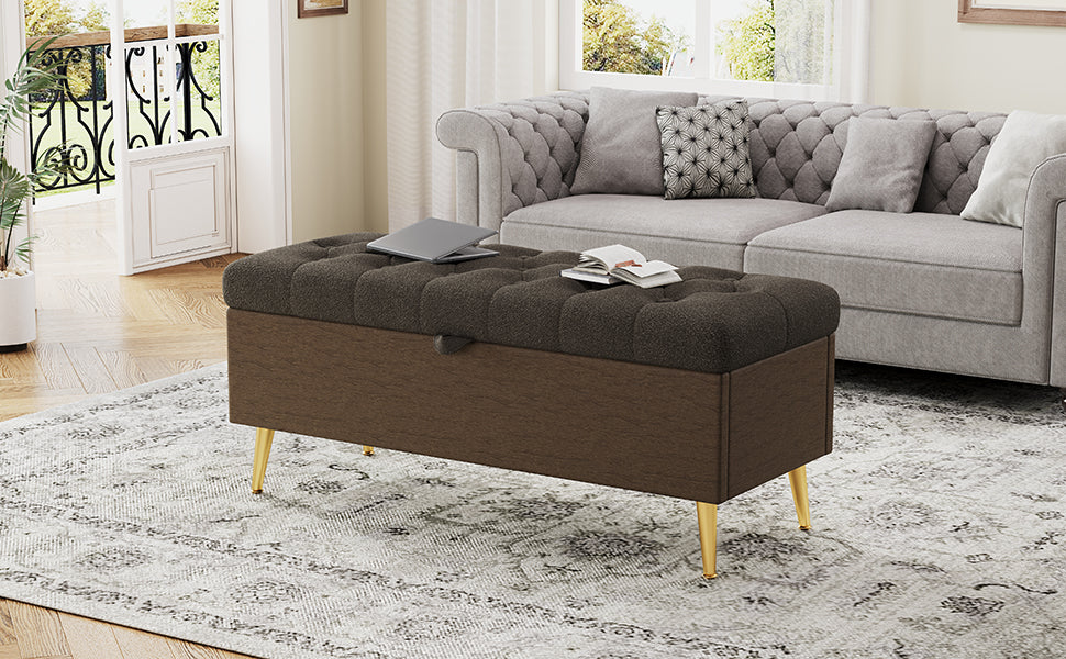 Modern Storage Ottoman Bench