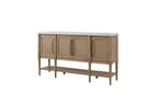 Cement Topped Server with Cane Insets