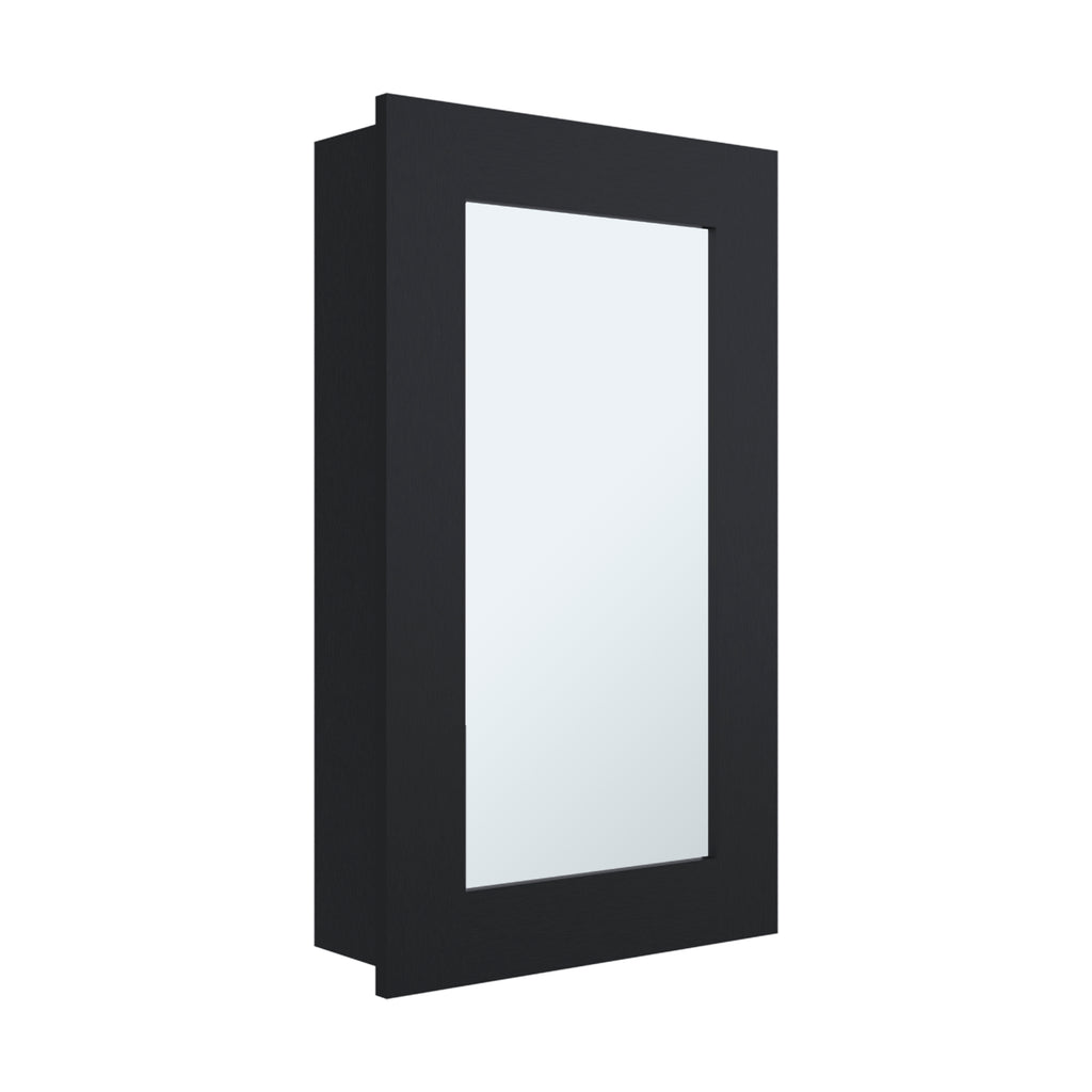 Medicine Cabinet 25.7" H, 1 Door, 3 Shelves, 1 Mirror