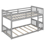 Twin Over Twin Bunk Bed with Ladder