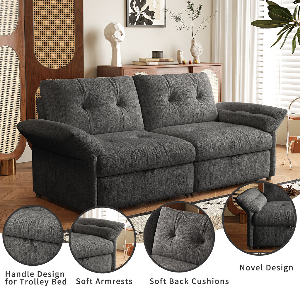 Multi-Functional Sofa with Convertible Bed