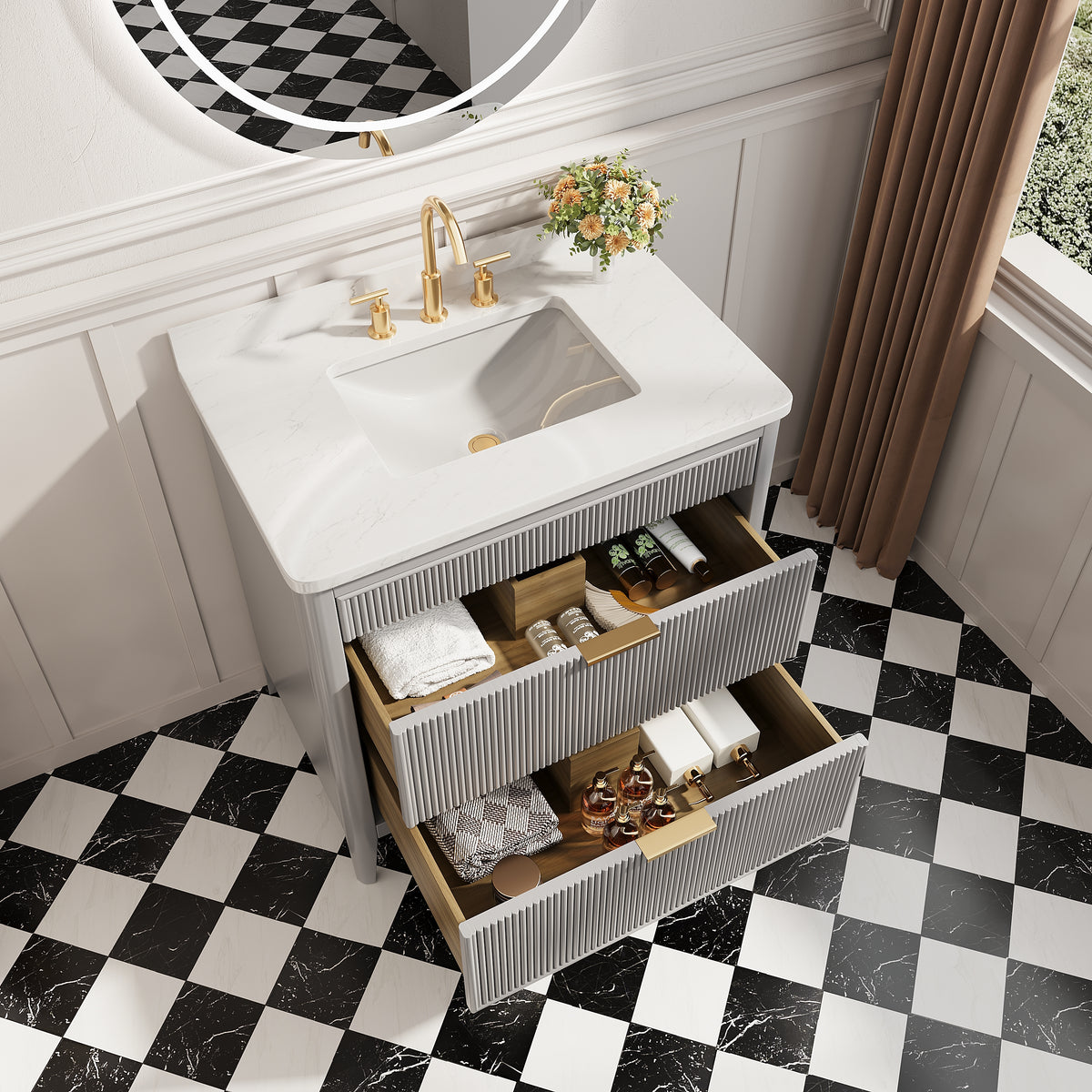 Fully Assembled 36" Bathroom Vanity