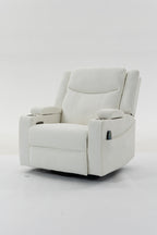 Extra Wide Power Recliner Chair 270° Swivel with Heat Massage