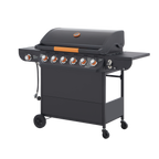 6 Burner BBQ Propane Gas Grill with Side Burner