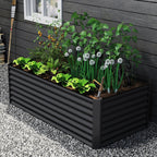 6x3x2ft Galvanized Raised Garden Bed