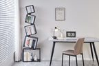 5-Tier Metal Geometric Bookshelf