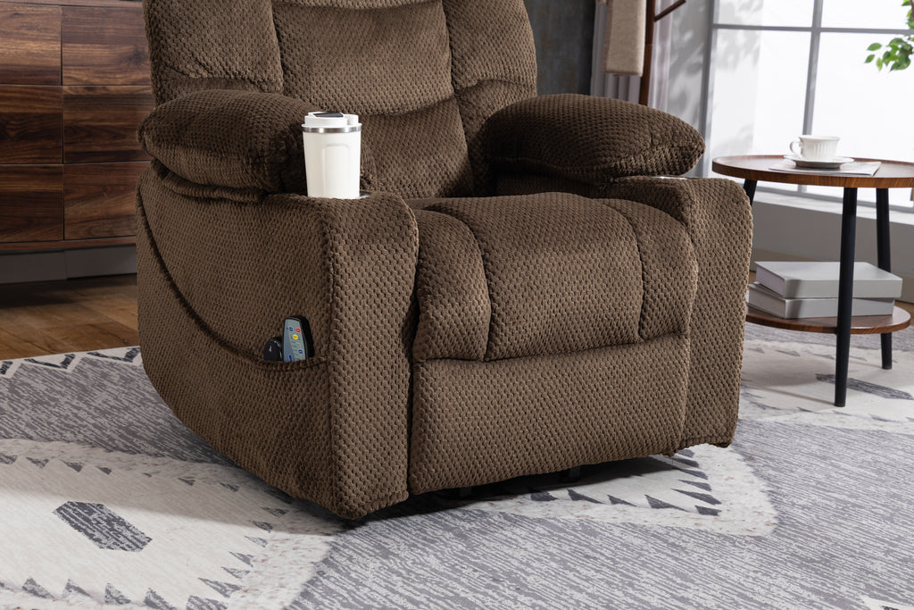 Ultra Wide Electric Lounge Chair with Hot Massage Heating