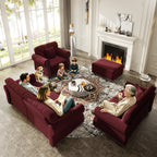 41.3" Upholstered Velvet Sofa with Nailhead Trim