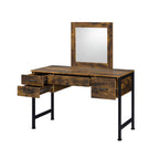 Juvanth Rustic Vanity & Dresser Mirror Set