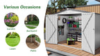 8X6 FT Metal Outdoor Garden Storage Shed