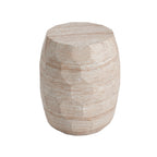 Outdoor/Indoor Lightweight Concrete Side Table - Travertine Finish