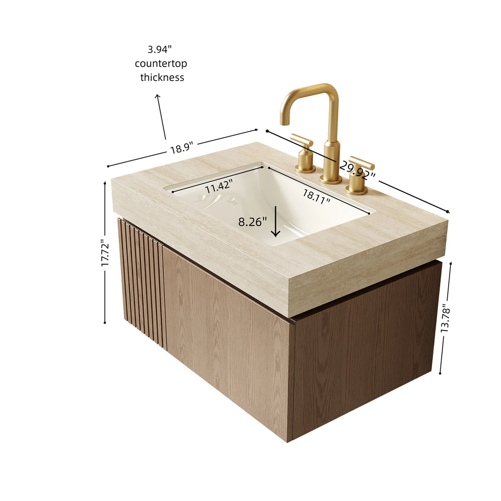 MURI 30" Bathroom Vanity & Sink