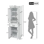 70.8" Freestanding Bathroom Vanity with Modern Elegant Design