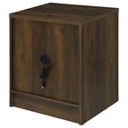 Geary Dark Pine 2-Drawer Nightstand with LED Lights and USB