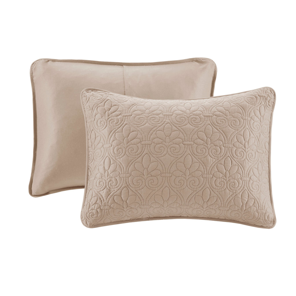 Reversible Quilt Set Khaki King/Cal King
