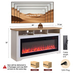 60 Inch Fireplace TV Stand for TVs up to 70"