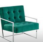 Living Room Accent Chair with Plush Velvet