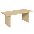 5-Piece Indoor Dining Set, 68.75" MDF Dining Table & 4 Rubber Wood Chairs