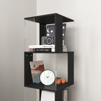 360° Rotating Bookshelf with Acrylic Plate